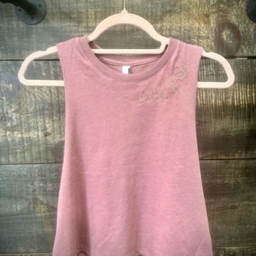 Blush GCHW Racerback Crop Tank